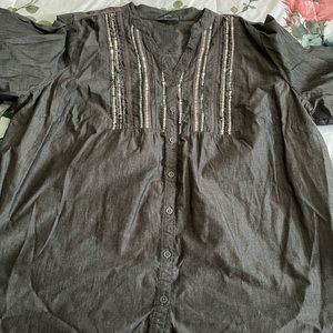 Fashion bug. Jean-style color. Size 2x. Barely worn. $15